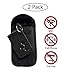 Produktbild ECENCE 2X Keyless Go Schutz Autoschlüssel Tasche RFID Abschirmung Diebstahl Schutzhülle Schwarz 12010103