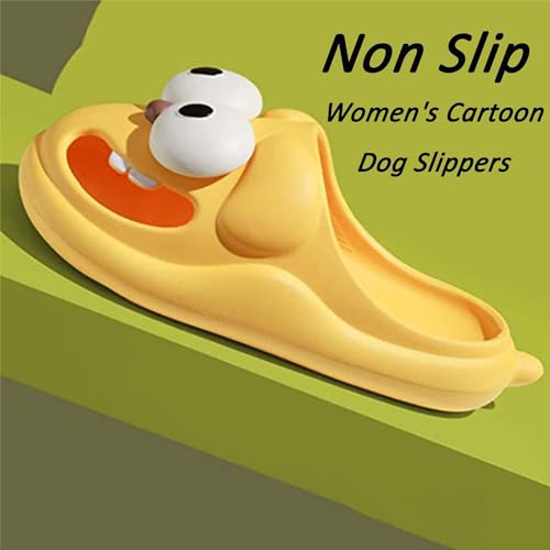 Generic Big Eye Dog Slippers, Tongue Kiss Slippers, Couple 3d Big Eye Dog Fun Cartoon Package Head Eva Slippers4