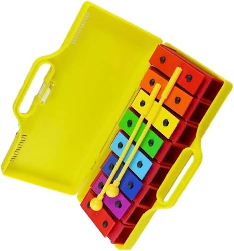 Glockenspiel 8 Note Color Soundboard Xylophone With Mallet Hand Strike Musical Instrument