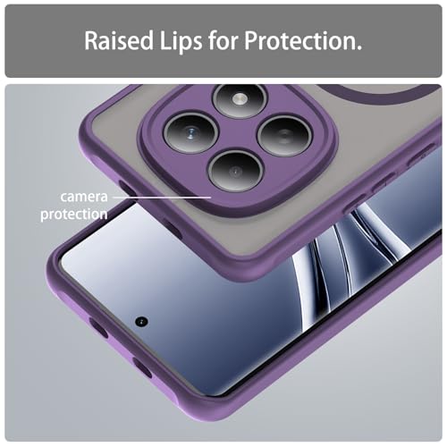 Image of Compatible with REDMI Redmi Note 15 5G Case Cover,Compatible with MagSafe,Anti-Fall,Compatible with Xiaomi Redmi Note 15 4G 2510DRA23E 2510DRA23G Cell Protective Phone Case Purple