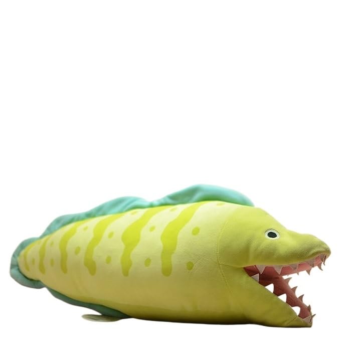 Peluche d'anguille marine comme grand coussin de lecture de salon