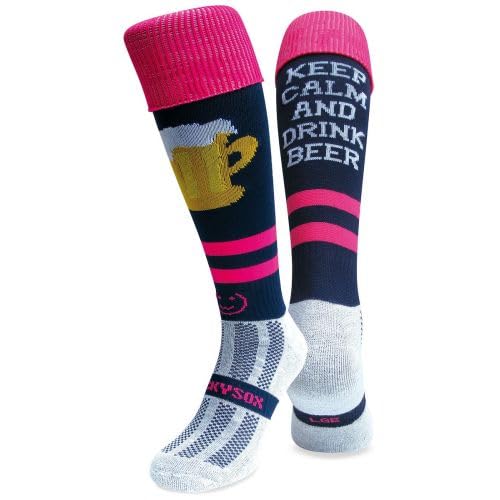 WackySox Keep Calm Drink Beer Knee Length Sports Socks, Rugby Socks, Hockey Socks