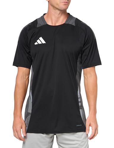 Adidas Men's Tiro 24 Competition Training Jersey, Black/Team Dark Grey, Large