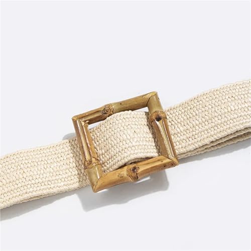 Grass Elastic Woven Buckle Belt with Beautiful Casual Wind Women's Belt Version of Summer for fashion2