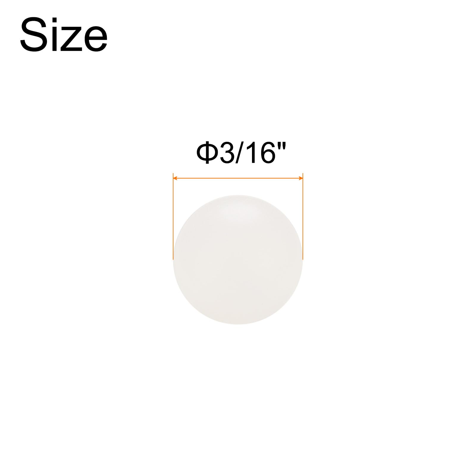 QUARKZMAN 50pz PP Plastica Cuscinetti Sferici 3/16" 4,763mm G1 Precisione Mini Sfere