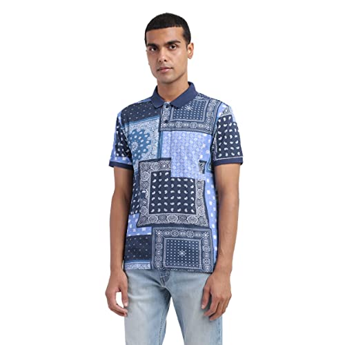 Image of Levi's Men's Regular Fit Printed Polo T-Shirt