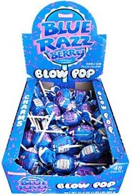 Charms Blue Razz Blow Pops (Box of 48)