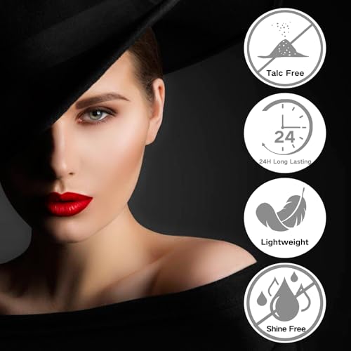 Meicoly Talc-Free Setting Powder With Sifter,Long Lasting Loose Face Powder,Translucent Powder Colorset Powder,Matte Finishing White Face Paint Setting Powder For Halloween Sfx Makeup,Oil Control thumb #1