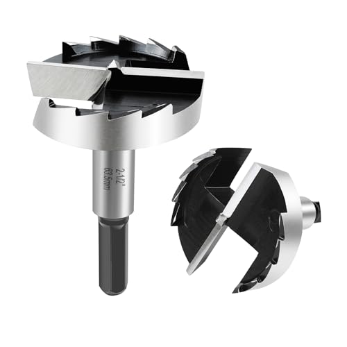 2-1/2 Inch Forstner Bit for Woodworking,2-1/2" Forstner Drill Bit for