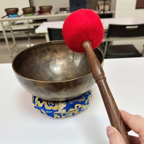 Baqueta de goma para cuencos y gongs madera 11.42 in miniatura 6