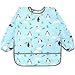 Accmor 4 Pack Long Sleeve Bibs, Baby Smock Waterproof Sleeved Bib Smock for Baby Toddler 6-24 Months