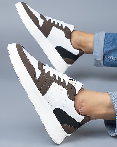 Image of RUN 07 Mens Run1056 PU Sole Street Style with Superior Grip Mid Top Sneakers | Casual Shoes | Perfect Pair with Casual Outfit