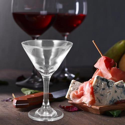 Copas de martini estables para evitar derrames en fiestas juego de 6 piezas 6