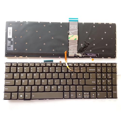Clavier Lenovo Yoga 7-15ITL5 et Creator 7-15IMH05 de rechange AZERTY de couleur vert foncé