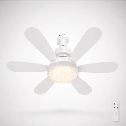 6 Kanatlı LED Tavan Vantilatörü 50 WATT | 3 Kademeli Led Vantilatörü [Enerji Sınıfı F]
