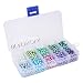 BEADNOVA 4mm 1000pcs Tiny Satin Luster Glass Pearl Round Beads Assortment Mix Lot Jewelry Making