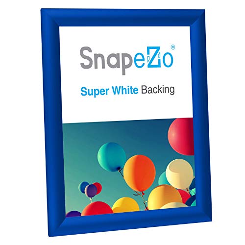 image for SnapeZo Photo Frame 8x10 Inches, Blue 1 Inch Aluminum Profile, Front-L