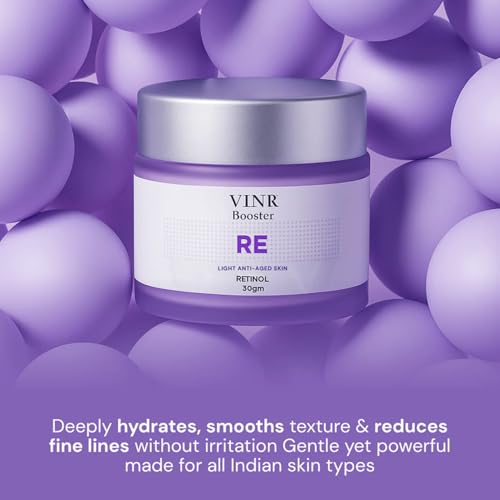 Image of VINR 1% Retinol Night Cream For Anti Aging Cream For Reduce Wrinkles & Anti-Aging | Non Sticky & Oil Free Moisturizer with 1% Niacinamide, 1% Ceramide| Anti Aging Cream For Women & Men For All Skin Types - 50gm (Pack of 2)