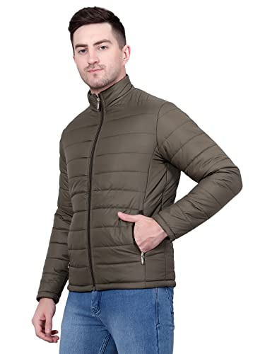 Image of KOTTY Men's Nylon Regular Solid Stylish Designed for Comfort and Warmth Puffer Jacket