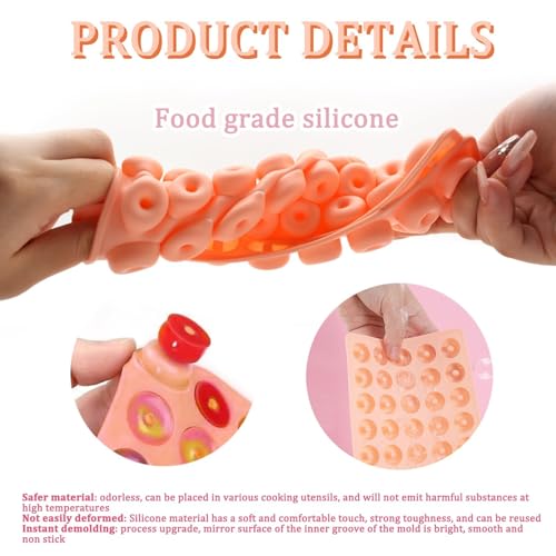 HDKAJL Hundeleckerli Backmatte, 3 Stück Backmatten für Hundeleckerlies, Silikon Backform Hundekekse, Backunterlage für Backblech, Silikonformen für Muffin Cupcake Süßigkeiten DIY Hundekekse Backmatte