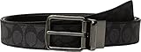  Coach Wendegürtel / 110 cm, kürzbar, Signature Schwarz/Grau 64077-80 cm