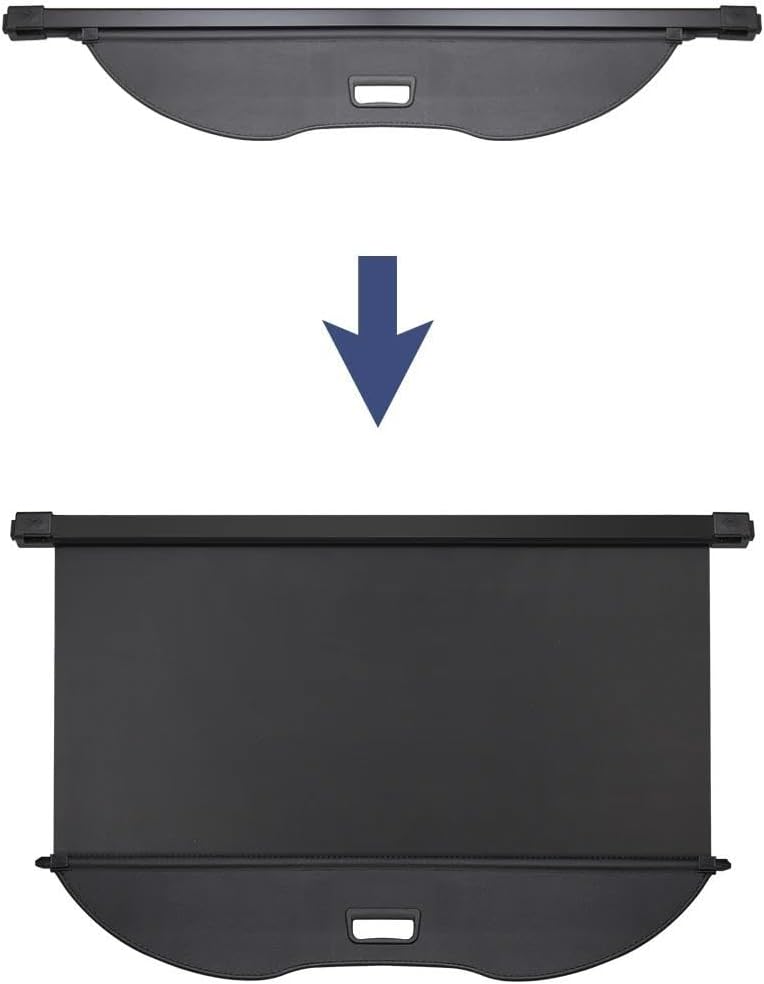 For Nissan For X-Trail For Rogue 2014-2020 Cargo Cover Retractable Trunk Shield Auto Accessory Sturdy Boot Cover(Canvas)