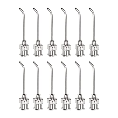 Aiguilles distributrices inox 17G Harfington anti-gaspillage avec pointe coudée 45°