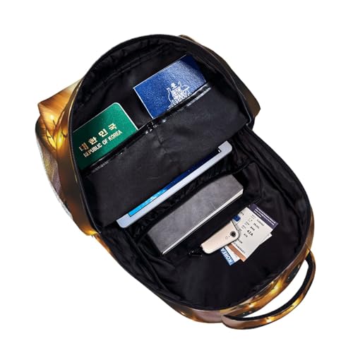 Sac à dos ordinateur EdWal imprimé renard noir unisexe