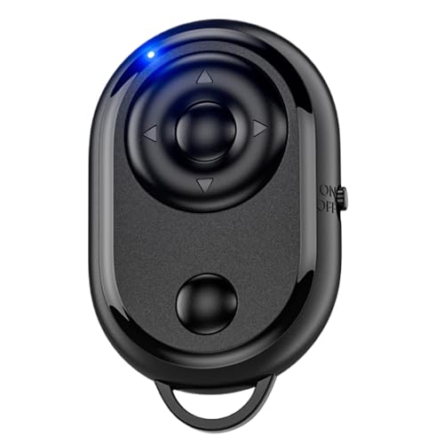 Remote Clicker - Kabellose Kamerasteuertaste, Mini-Smartphone-Auslöser mit Schnell-Scroll-Funktion, ergonomisches Fingerspitzen-Design, perfekt für Fotografie, Vlogging, Lesen, E-Books