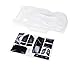 Compatible Custom Body Clear Unpainted with Stickers Replacement for 1/10 Scale RC Car or Truck (Truck not Included) SS-C-02