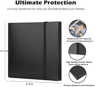 672 Pockets Album for Fujifilm Instax Mini Camera, Photo Albums for Fujifilm Instax Mini 12 9 40 Evo LiPlay Instant Film Cameras, for Polaroid Snap Z2300 PIC-300 Camera (Black)