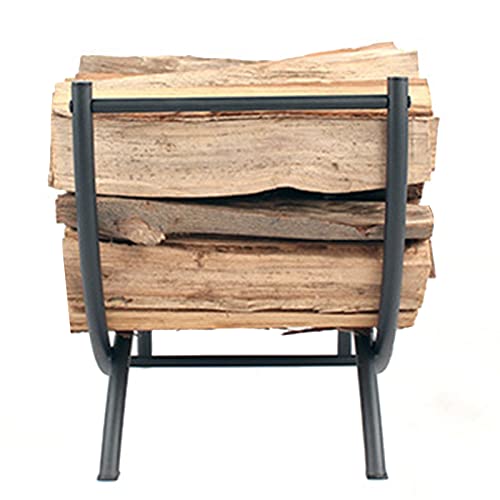 Range-bûches en métal pour cheminée extérieur jardin support bûches - 6