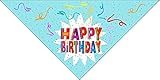 Happy Birthday Dog Bandana - Dog Birthday Scarf Accessory - Great Dog Gift Idea (Medium to Large)