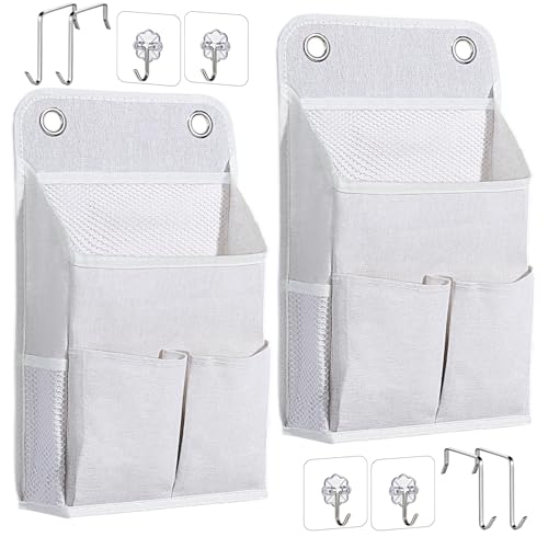 Tucnoeu 2 Pack Hanging Storage Organizer with Pockets, Wall Hanging Storage Bag, Hanging Storage...