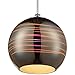 Rogue D?cor 610250 Spacey 9.5" Globe Mini Pendant - Polished Chrome with 3D Iridescent Optic Space Glass