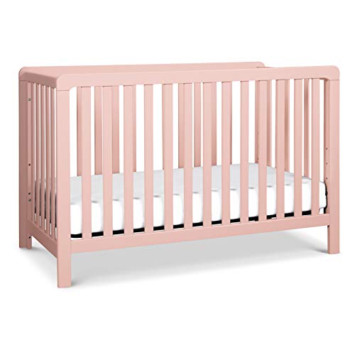 Image of Carter’s by Davinci Colby 4-in-1 Baby Crib Convertible to Toddler Bed, Daybed, Full-Size Bed - Easy Assembly - GREENGUARD Gold Certified - 4 Adjustable Heights, Conversion Kit Sold Separately - Pink