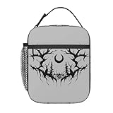 TFDGDGH Bolsas de Almuerzo aisladas Personalizadas de Shores Band Death Metal Lornas para Comida de Oficina Escolar Nevera térmica portátil para niños