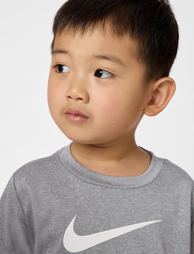 Image of Nike Boys' Dri-FIT Swoosh Logo T-Shirt and Mesh Shorts 2-Piece Outfit Set