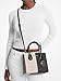 Michael Kors Mercer Medium Messenger Bag Vanilla Black Multi MK Signatue