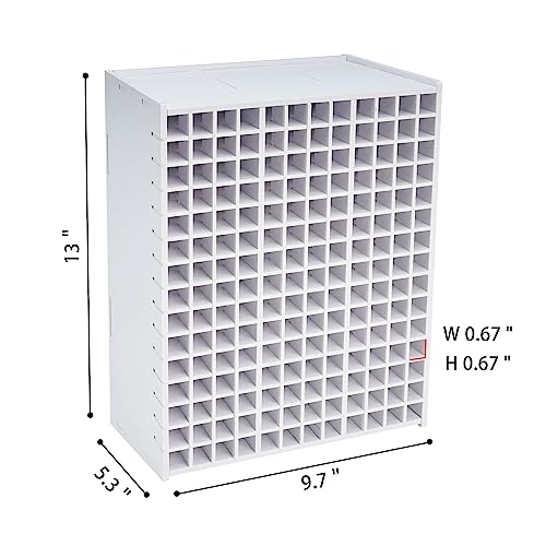 Image of SANFURNEY Marker Organizer for 180 Markers, Desktop Storage Rack | Desktop Organizer for Markers, Keeps Art Supplies Neat and Easy to Access, Fits Markers, Colored Pencils and Art Supplies