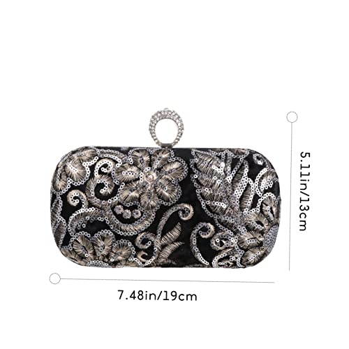 VALICLUD 1Pc Bolsa De Noite Bordada Carteira De Pulso Bolsa De Diamante Carteiras De Pulso Femininas
