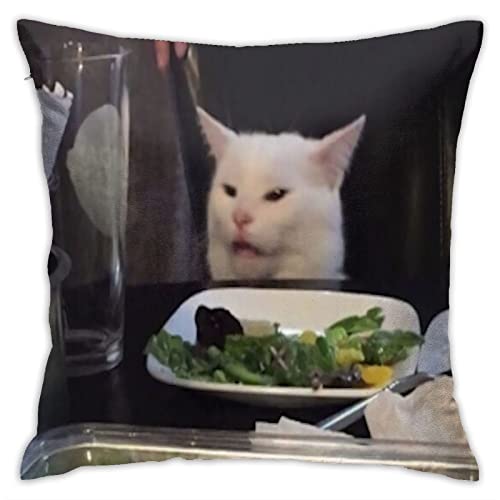 Woman Yelling at Cat Pillow Case