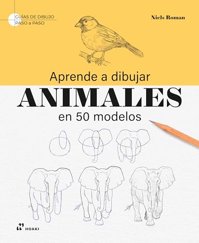 Portada de Aprende a dibujar animales en 50 modelos