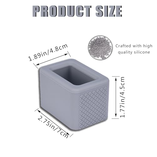 image for Piburth 2 Pack Seat Belt Buckle Holder, Silicone Auto Rear Seatbelt Bu