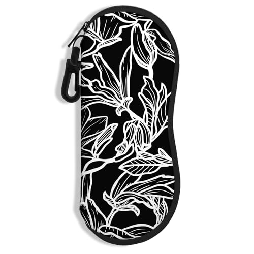 Image of Sunglasses Soft Case, Ultra Light Portable Neoprene Zipper Glasses Case for Men Women
