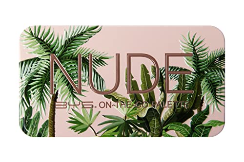 Bys On-The-Go Eyeshadow Palette, 6 Shades With Mirror And Applicator (2-Pack, Nude & Peach) #TOP1