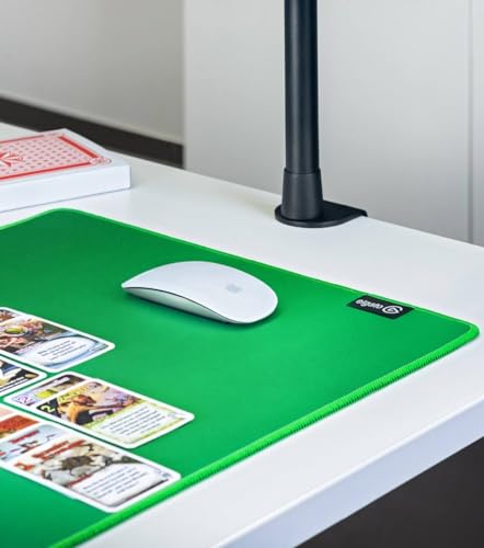 Green Screen Mouse Mat, tappetino chroma key da scrivania, di qualità, perfetto per fotocamere posizionate in alto o manuali per OBS, Twitch, YouTube, Zoom, Teams, streaming, gioco e istruzione - Mousepad - Immagine 4