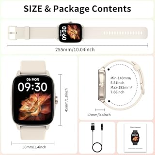 Smart Watch for Men Women Bluetooth Call, 1.85" HD Touch Screen AI Voice Smartwatch, Fitness Tracker with Sleep/Heart Rate Monitor, 100+ Sports Modes, IP68 Waterproof, Compatible with Android & iOS