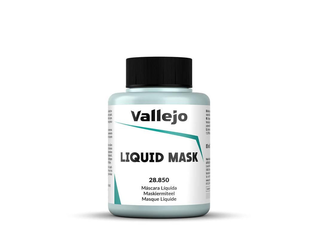 Vallejo 85ml Liquid Masking Fluid, Fast-Drying, Full Coverage, Bottle, Adult Use, for Variety of Surfaces