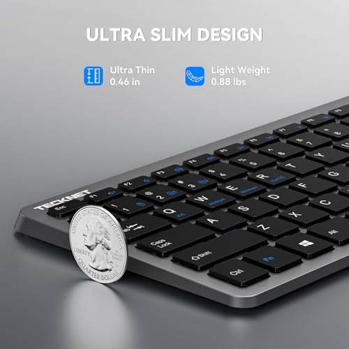 TECKNET Wireless Bluetooth Keyboard Rechargeable TK-KB041 の商品画像 2